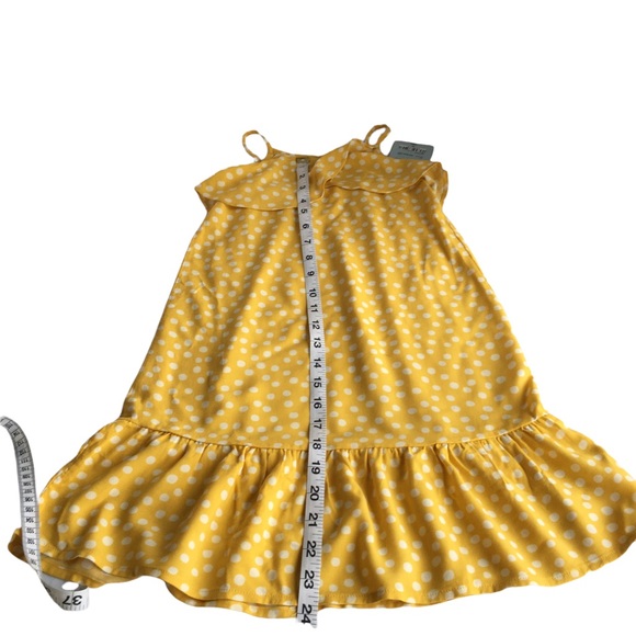 Oakie Dokie Yellow Sun Dress 3T NWT Cute Ruffle on bodice. Ruffle on bottom. - Picture 8 of 10